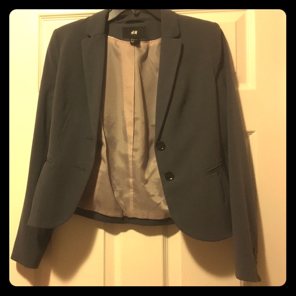 H&M Dark Gray Blazer in size 34!